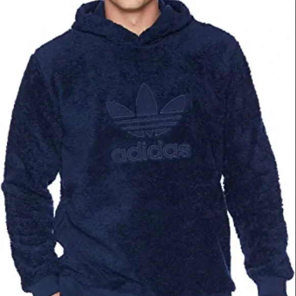 Fuzzy adidas sweatshirt hot sale